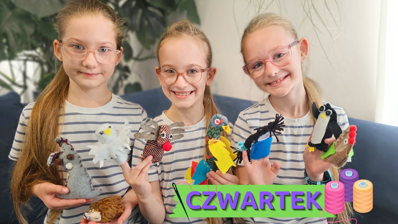 Czwartek 8-letnich Trojaczek | Zaspałyśmy do szkoły | Nauka szycia | Rutyna