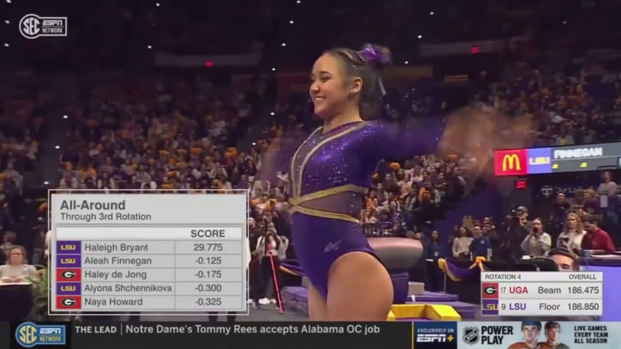 Aleah Finnegan Floor 10 LSU vs Georgia 2023