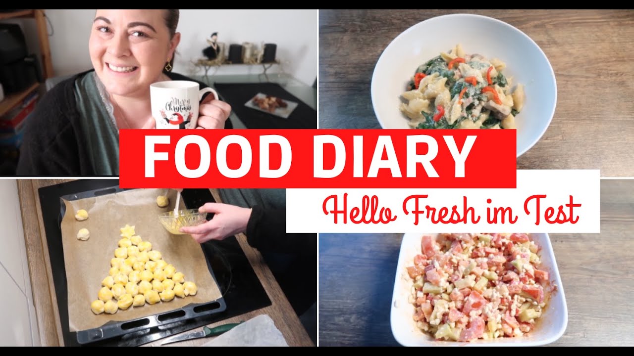 FOOD DIARY IN DER WEIHNACHTSZEIT & REZEPTE 🎄| WIR TESTEN HELLO FRESH| Fräulein Jasmin