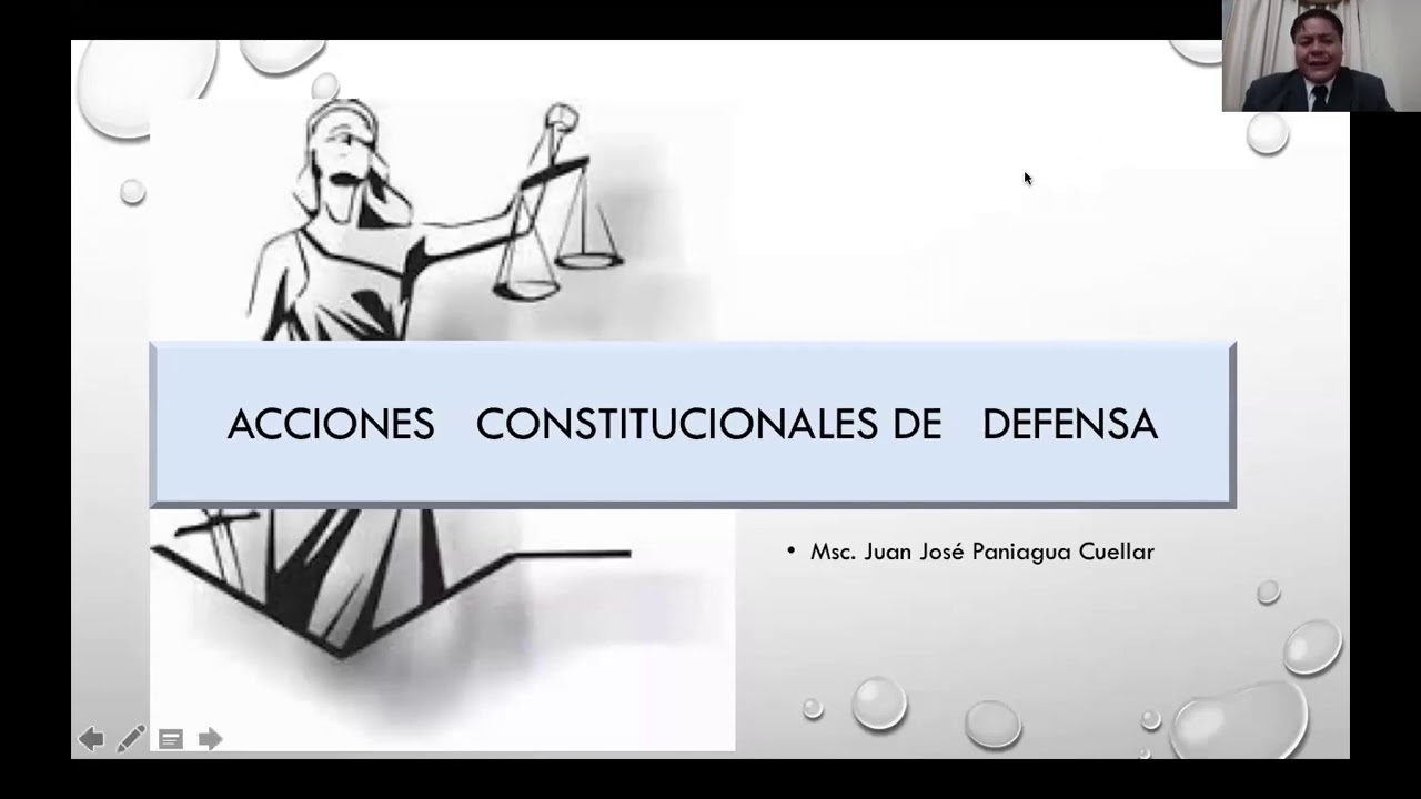 ACCIONES CONSTITUCIONALES - MSc. Juan José Paniagua Cuellar