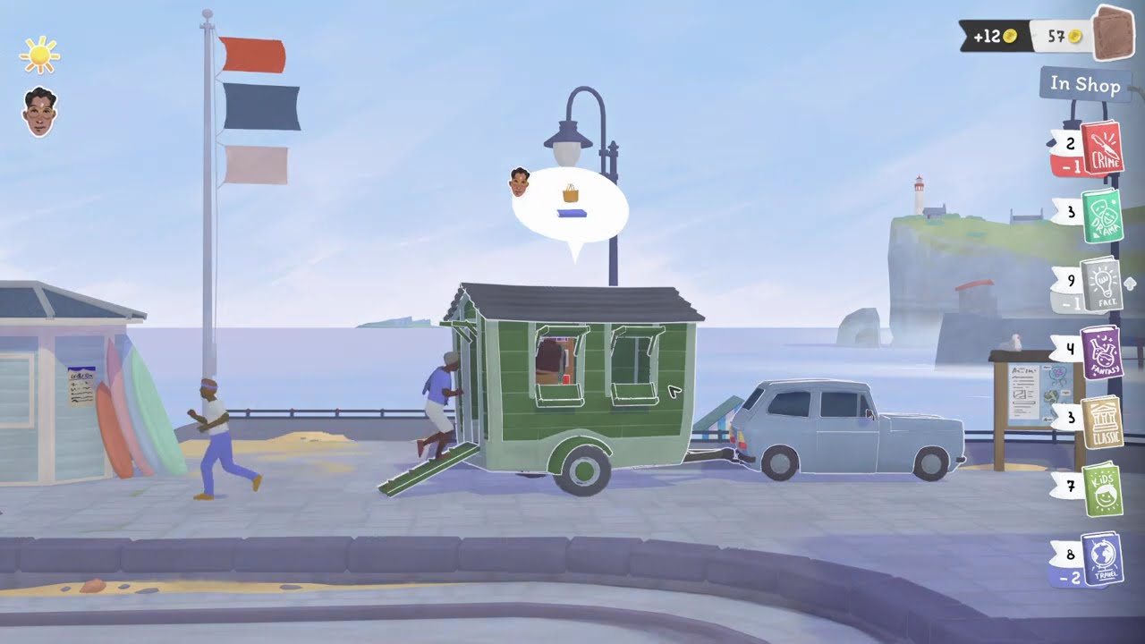 Tiny Bookshop - Living the good life selling used books to people in cozy relaxing places