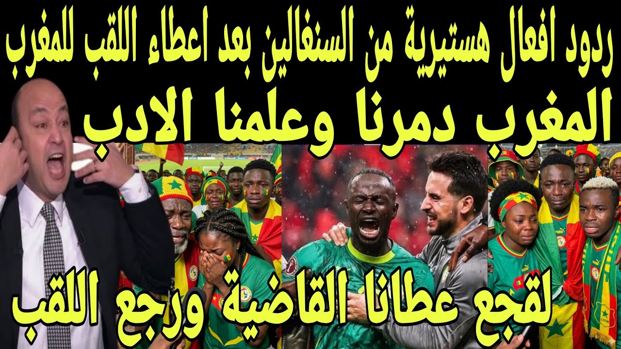 بالفيديو ردود افعال هستيريه من السنغالين بعد سحب لقب امم أفريقيا واعطاءه لمغرب واعتباره خاسر بثلاثيه
