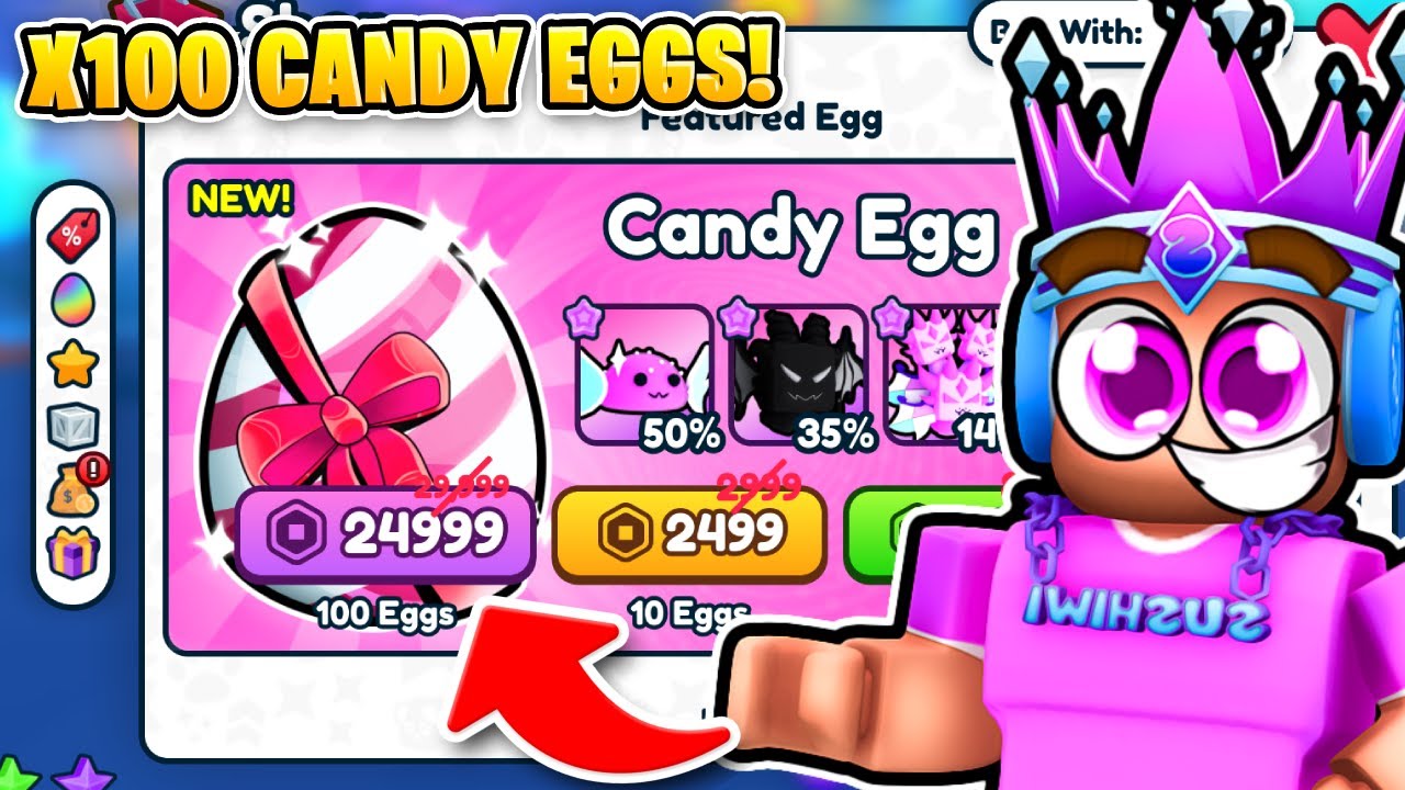 I Spent $25,000 On X100 CANDY EGGS In Roblox Rebirth Champions Ultimate...