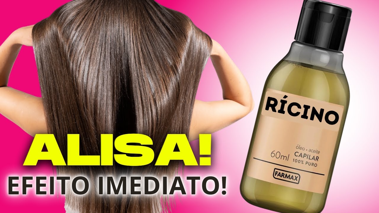 SE JOGAR ISSO NO ÓLEO DE RÍCINO OS SALÕES VÃO FALIR! PROGRESSIVA CASEIRA DE LUXO 🍷