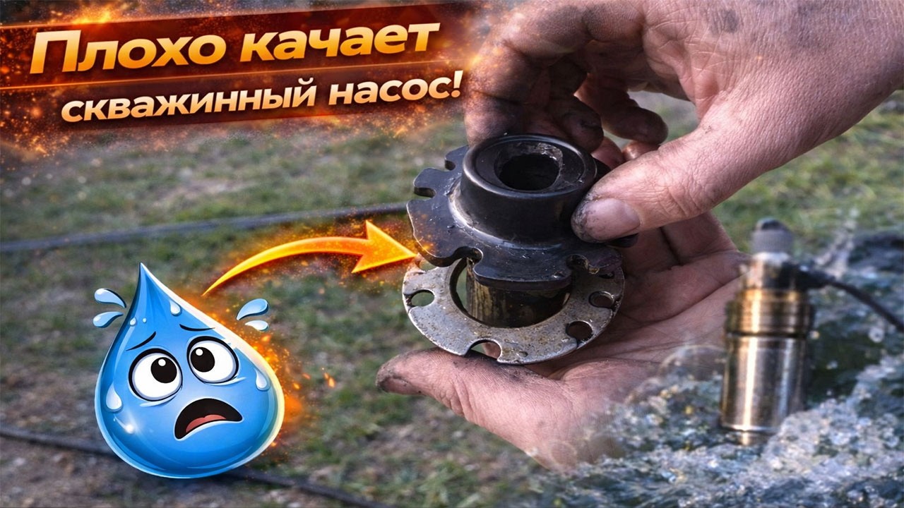 Замена шнека на насосе. Ремонт скважинного насоса Volks Pumpe 3QGD 1.5-70-0,37 | AK-DIY