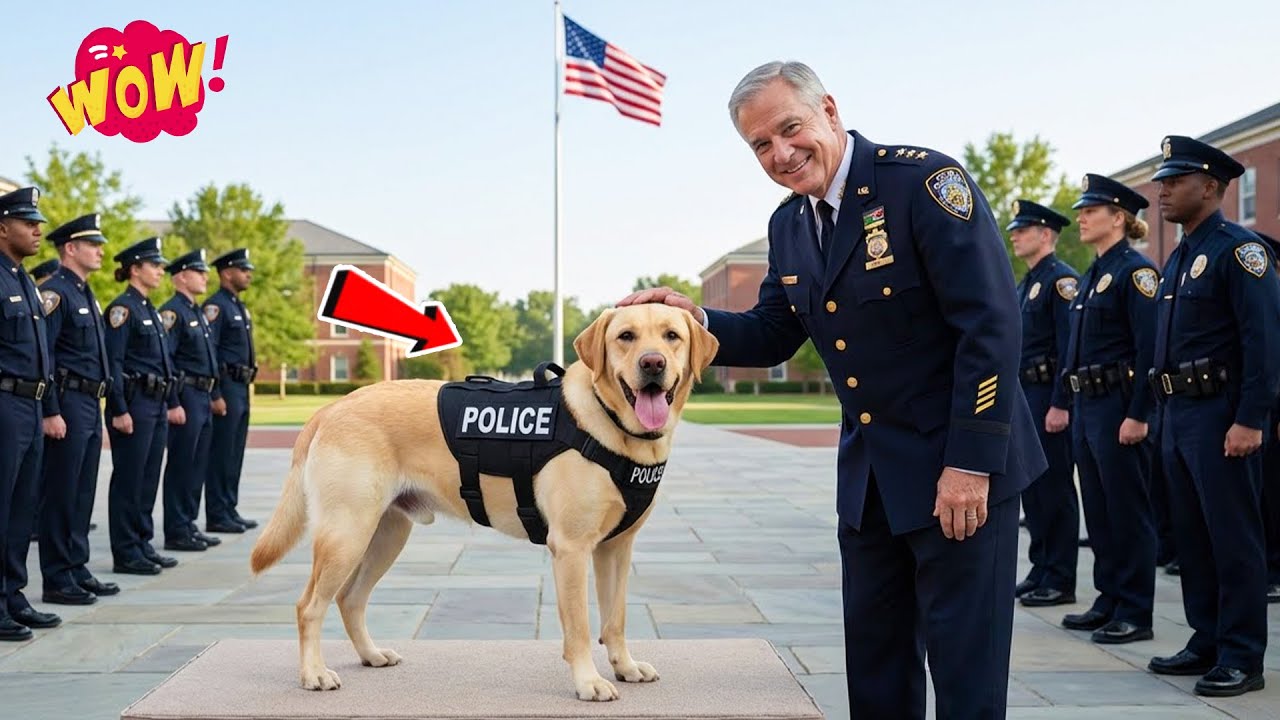 From Abandoned Stray to Police Hero: The Incredible Journey of a Labrador Retriever 🐕👮‍♂️