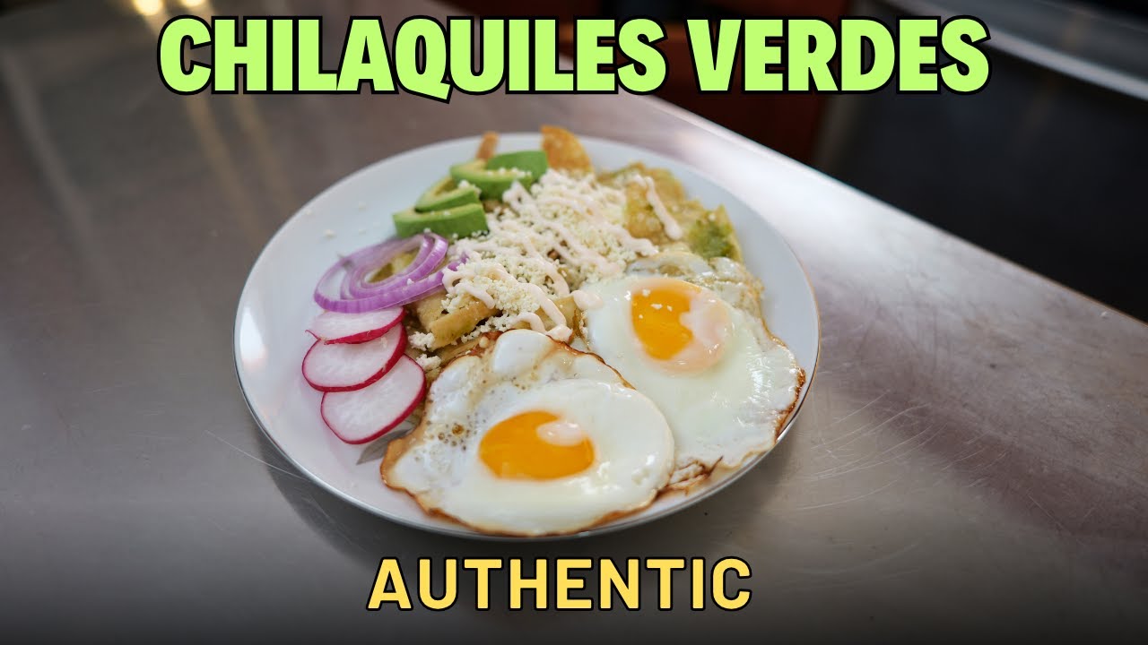 Authentic Chilaquiles Verdes With Eggs & Avocado: EASY TO MAKE