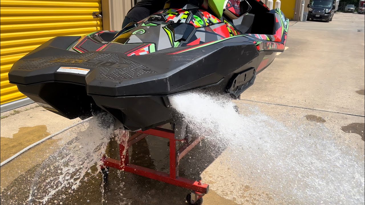 Wet jet performance Seadoo 3up spark rear exhaust diy instruction