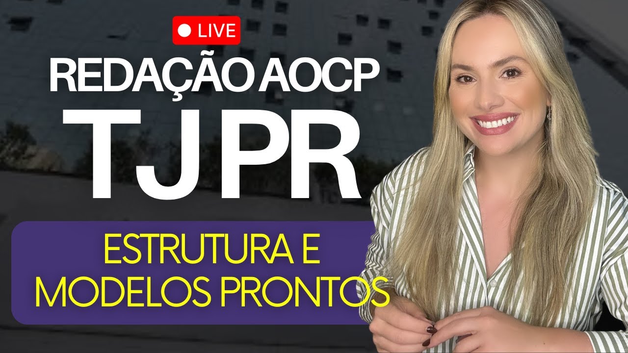 REDAÇÃO AOCP Concurso TJPR