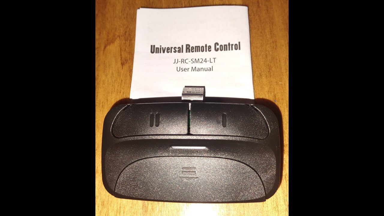How to Program A Universal Remote Control JJ-RC-SM24-LT For Garage Door