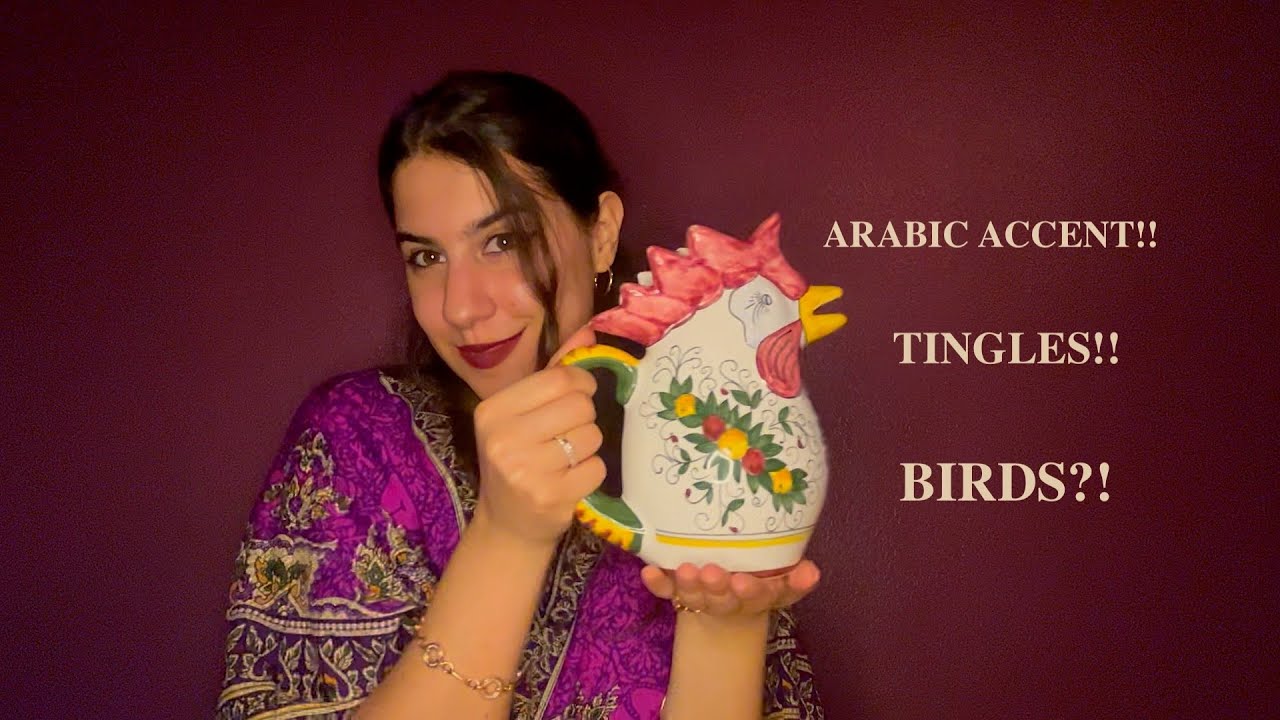 ASMR Roleplay: eccentric Arab auntie shows you her bird trinkets 🦆🐓