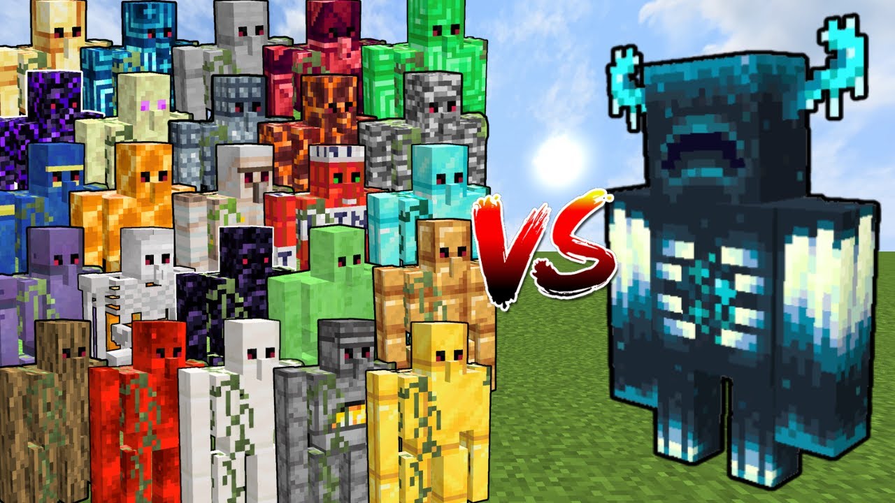 how many of every minecraft golem to beat the warden