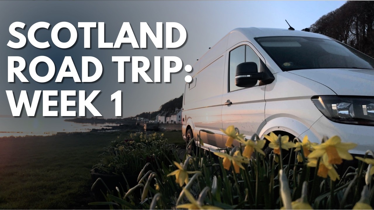 Scotland Road Trip Week 1 | Kelpies, Dunmore Pineapple & Fife Coast 🚐 | Len & Sam — Not Just a Van