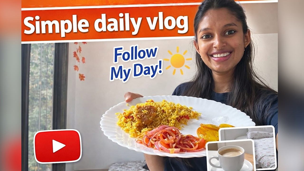 Simple Comfort Day: Homemade Khichadi &  Potato Fry 🍲 #homemadefood #marathivlog 