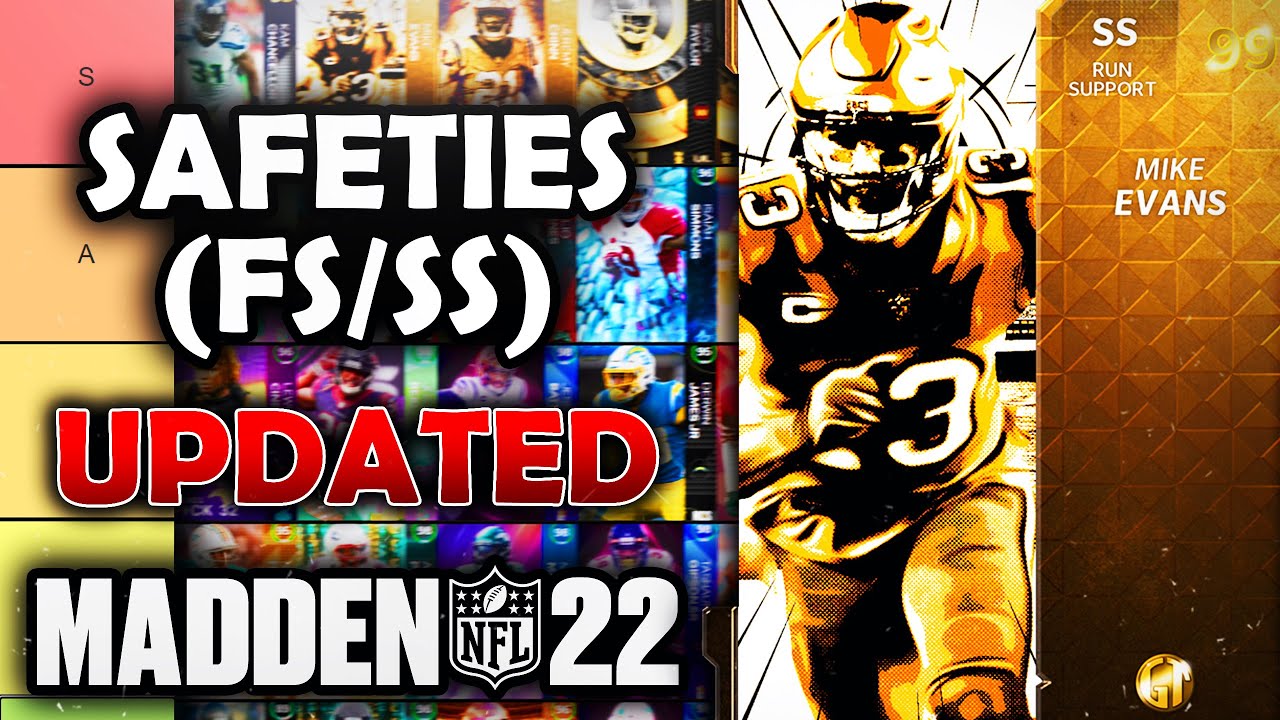 RANKING the BEST Safeties (FS/SS UPDATED) in Madden 22 Ultimate Team (Tier List)