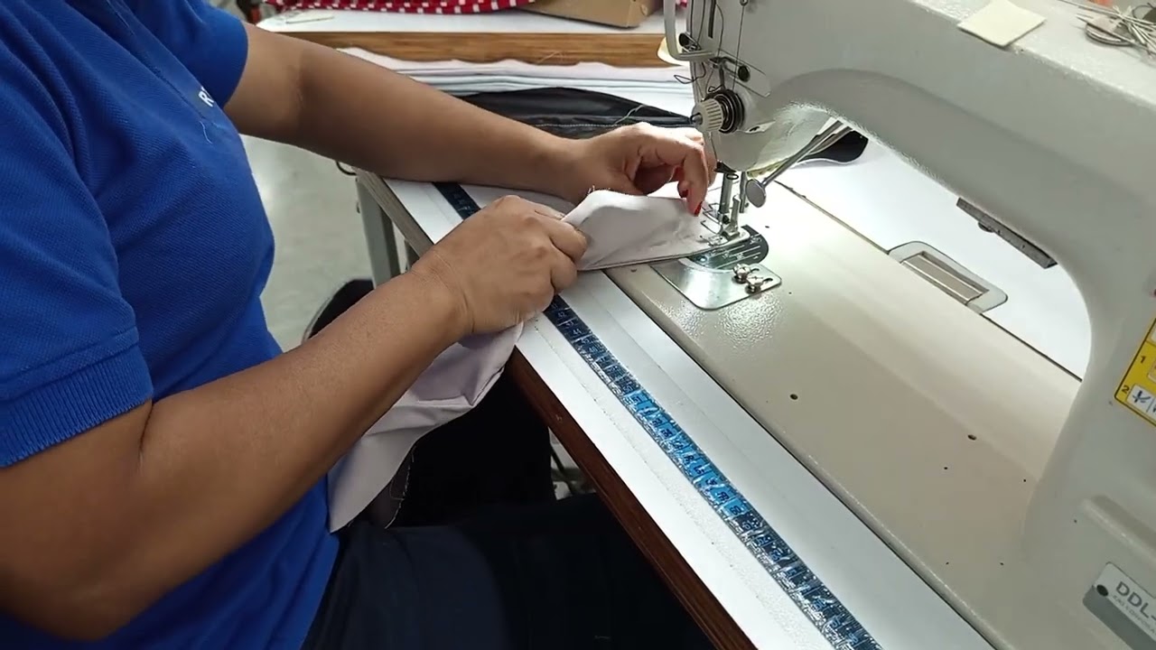 Pespuntar cuello plano 1 4