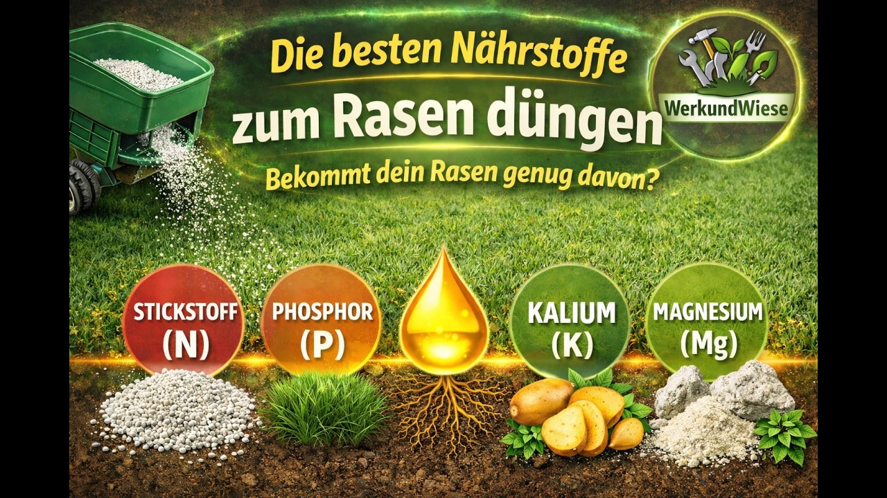 Rasen düngen im Frühjahr mit Werk & Wiese