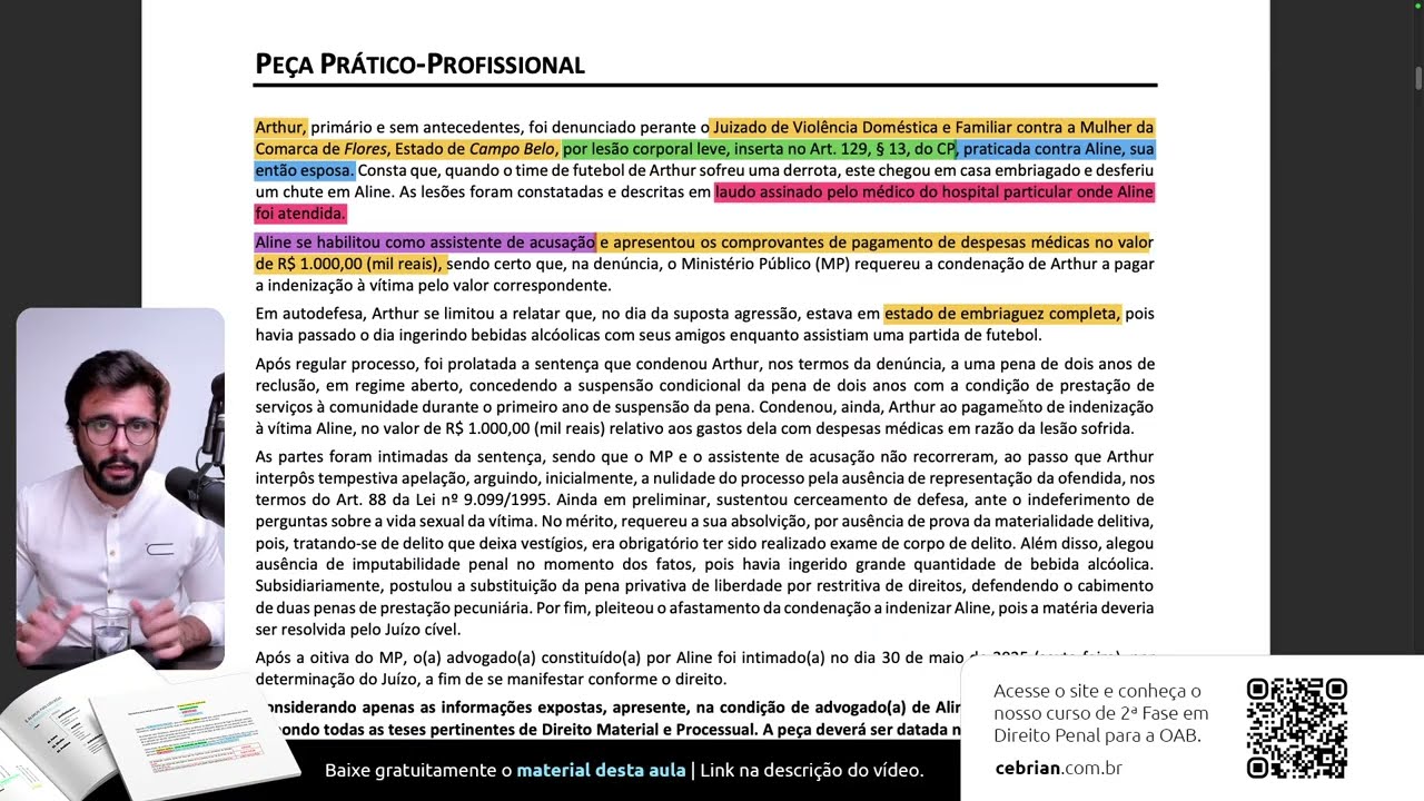 (2ª Fase OAB - Penal) Contrarrazões de Apelação - Resolução do 43º Exame