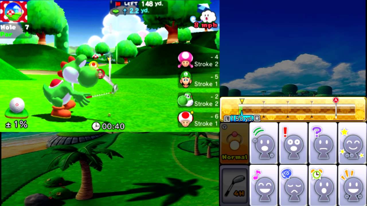 Mario Golf: World Tour | Online Multiplayer, Stroke Play[Toad Highlands] PT1/2 - Based Toad