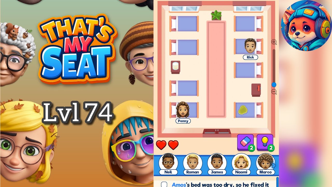 That’s My Seat – Level 74 Walkthrough & Answer | Mobile Logic Puzzle Game 