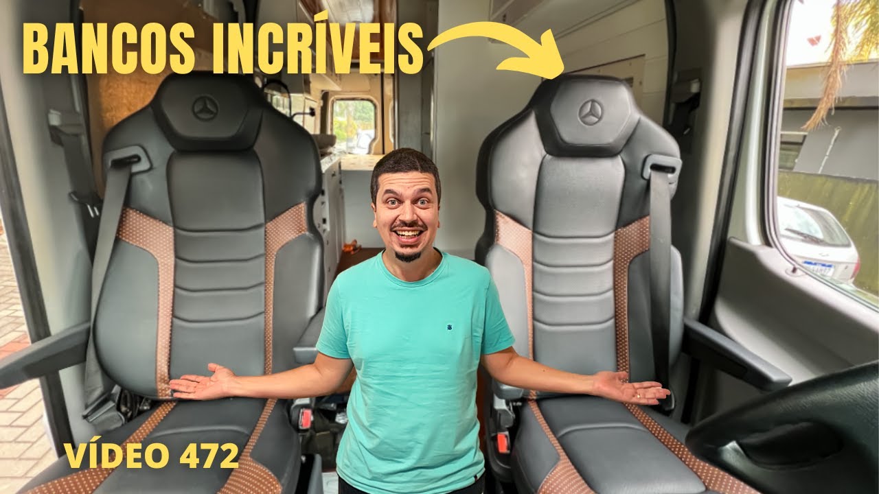 MONTAMOS OS BANCOS NOVOS NA SPRINTER MOTORHOME FICOU INCRÍVEL -  VÍDEO 472