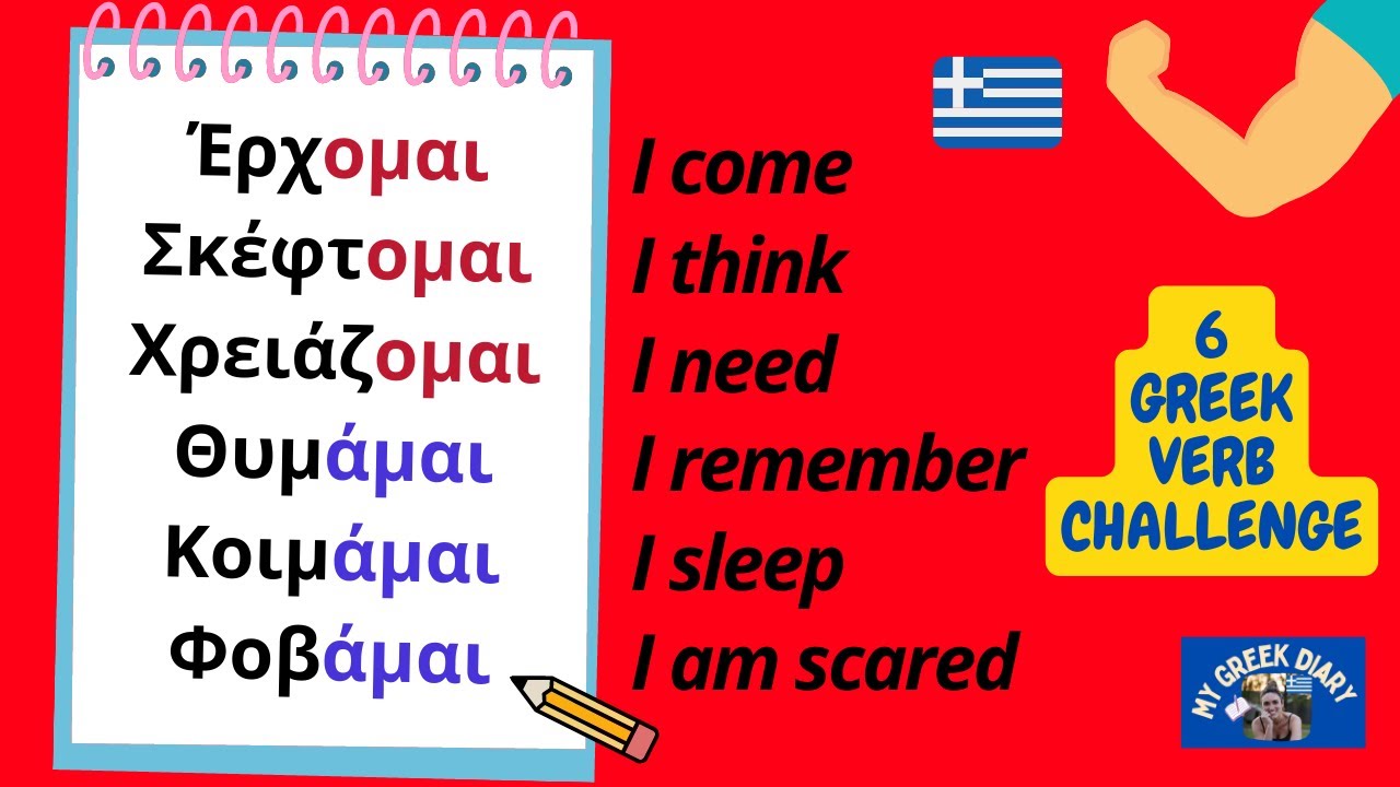 Learning together GREEK VERBS 😮‍💨 Types Γ1 & Γ2 #084