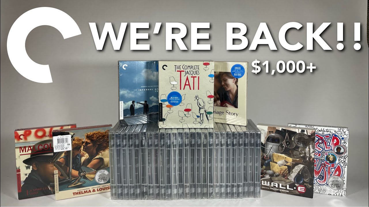 The $1,000 Mega Haul… Criterion Collection 50% off Barnes & Noble Sale 4K Blu-ray Haul