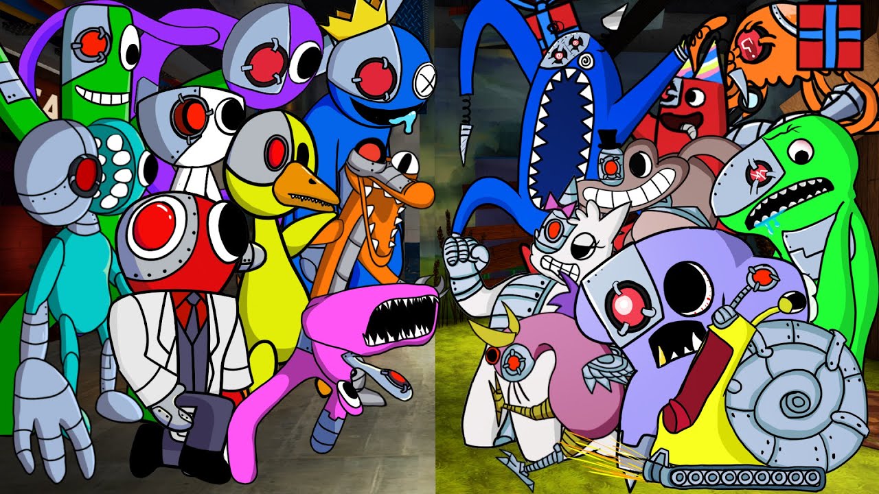FNF Rainbow Friends VS NEW Survivor Garten of Banban Chapter 3 🎶 (FNF Mod)🎶Rainbow Friends Chapter 3