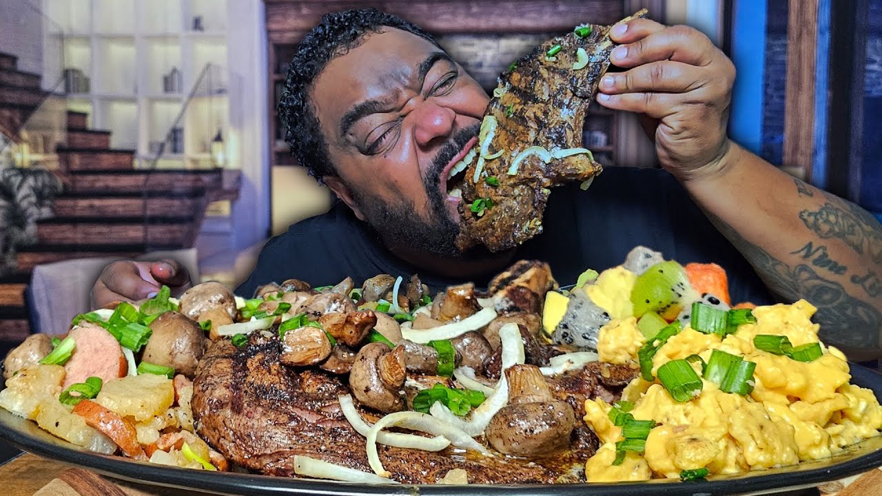 WOW! Steak And Eggs LOVER'S DREAM Mukbang!