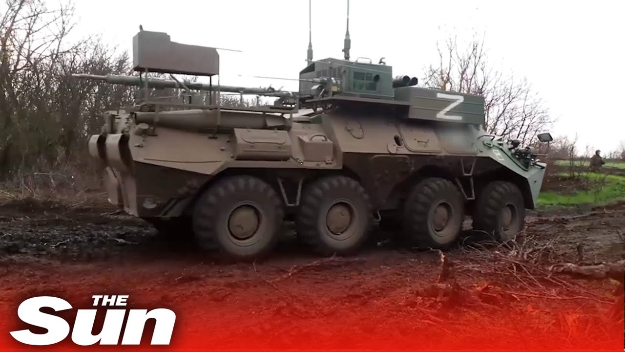 Russian communications specialists carry out military operations