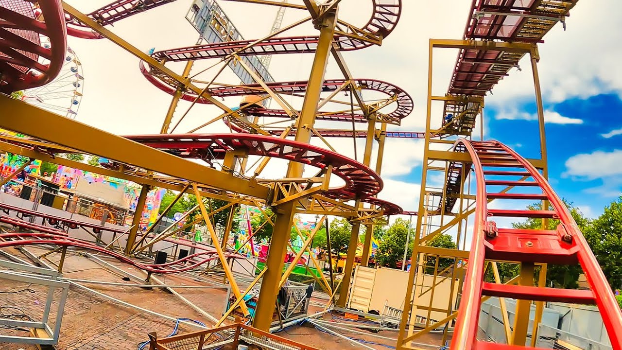 Time Machine The Coaster (Buwalda) - Onride POV - Kermis Laren 2023 | Achterbahn