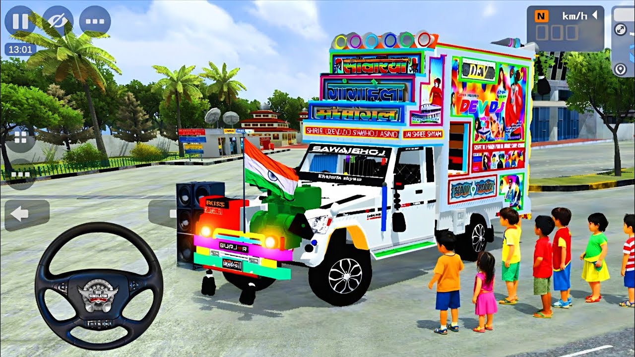 DJ pickup 3D Game //🌿🍓| DJ  🥭 bussid mod //🌾Gameplay #tractor​ #gaming​
