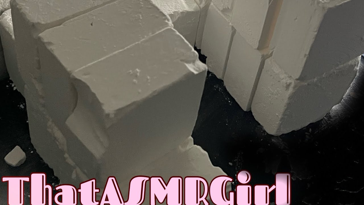 MELT IN YOUR HANDS Gym chalk Crush!! | Soft And creamy| FRESH Blocks | MASS Crush | ASMR💕🤍☁️