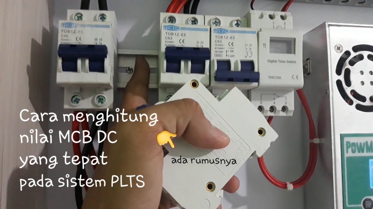 Cara menentukan NILAI MCB DC pada sistem PLTS khususnya di Panel Surya
