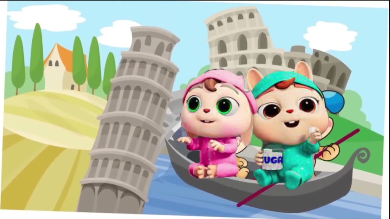 Global Greetings World Travel Eli Kids Two Babies Girl Anime Show 