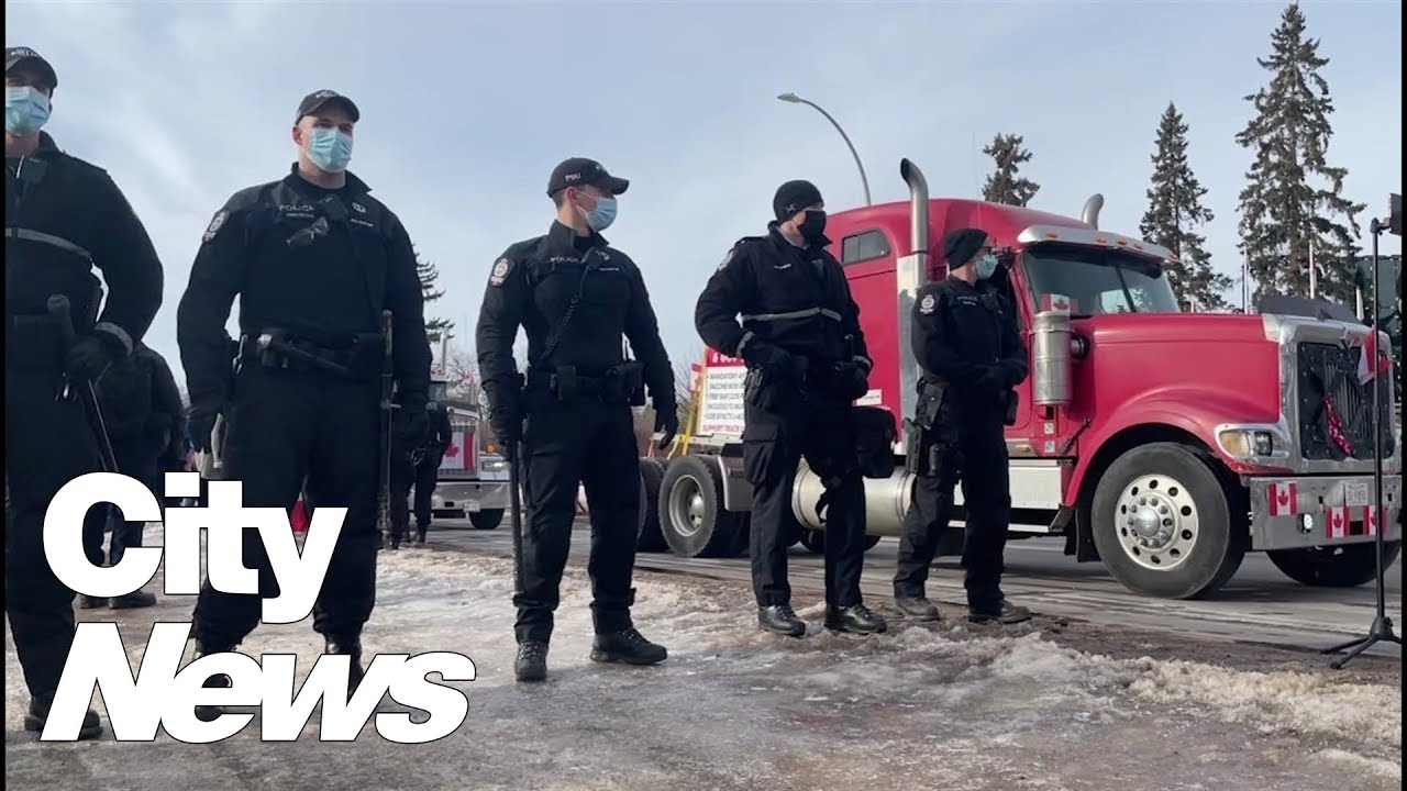 Edmonton Police speak out about enforcement at ‘Freedom Convoy’