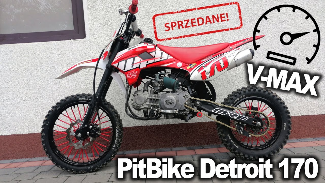 PitBike 170 Detroit SPRZEDANY !  V-max i OSTATNIA JAZDA