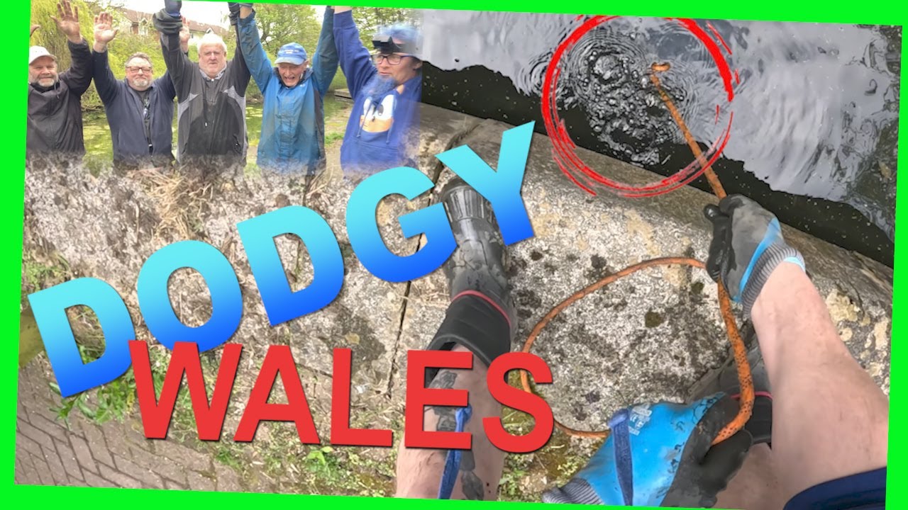 Cleaning up dodgy Wales magnet fishing cleaning the waterways