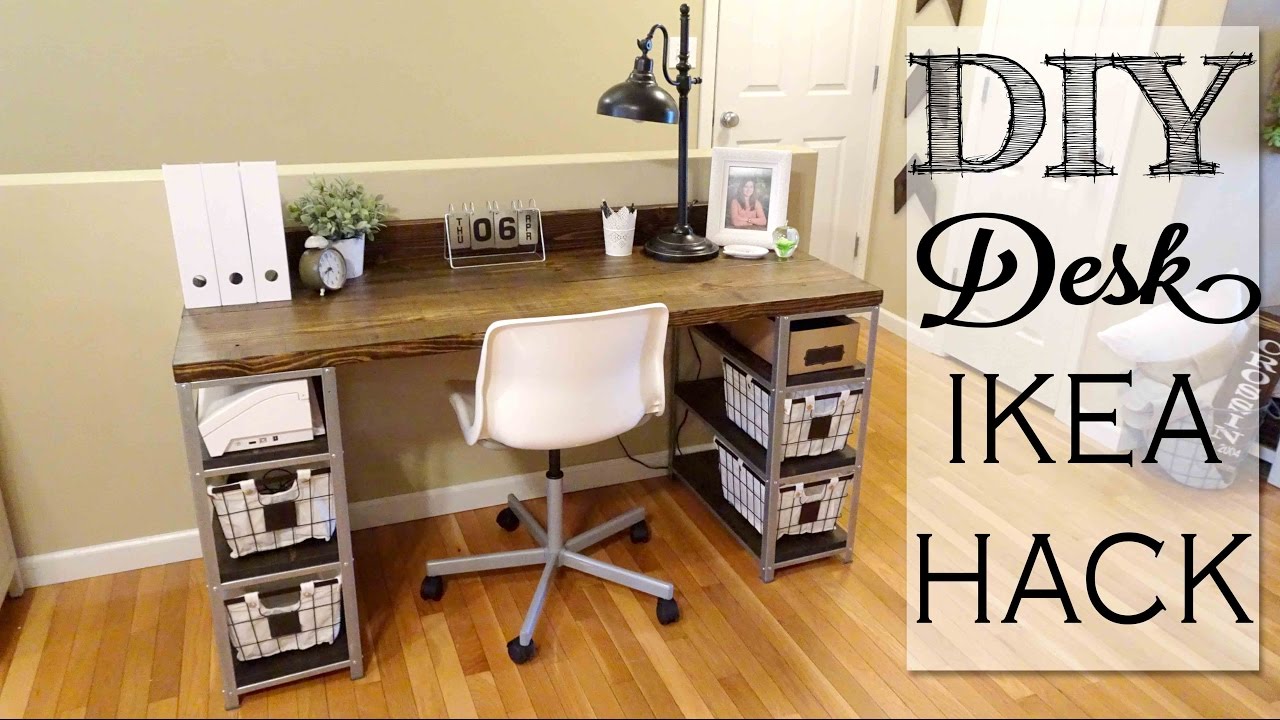 DIY Desk Build |  IKEA HACK