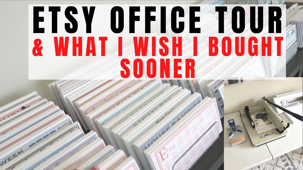 ETSY FULL-TIME | OFFICE TOUR | EVERYTHING I USE TO RUN A SUCCESSFUL ETSY SHOP