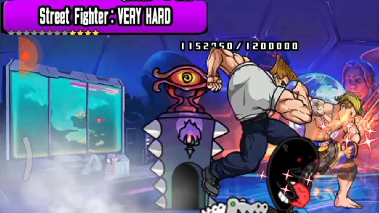 Street Fighter: VERY HARD| Colaboración de Street Fighter| THE BATTLE CATS