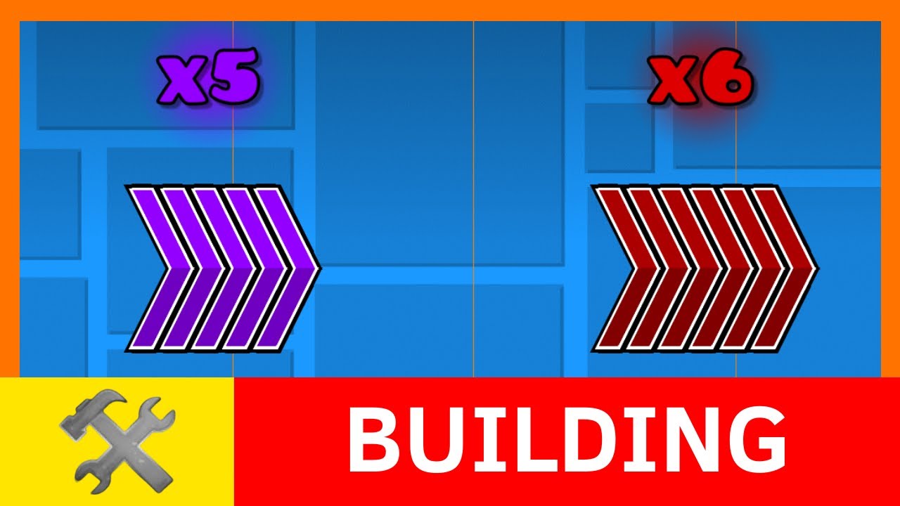 HOW TO BUILD ×5 AND ×6 SPEEDS - Geometry Dash