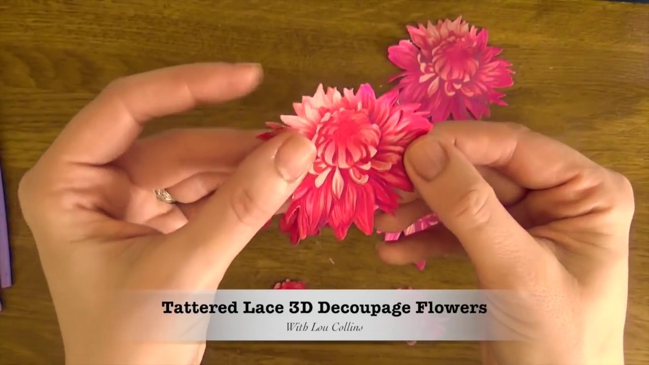 Tattered Lace 3D Decoupage Flowers