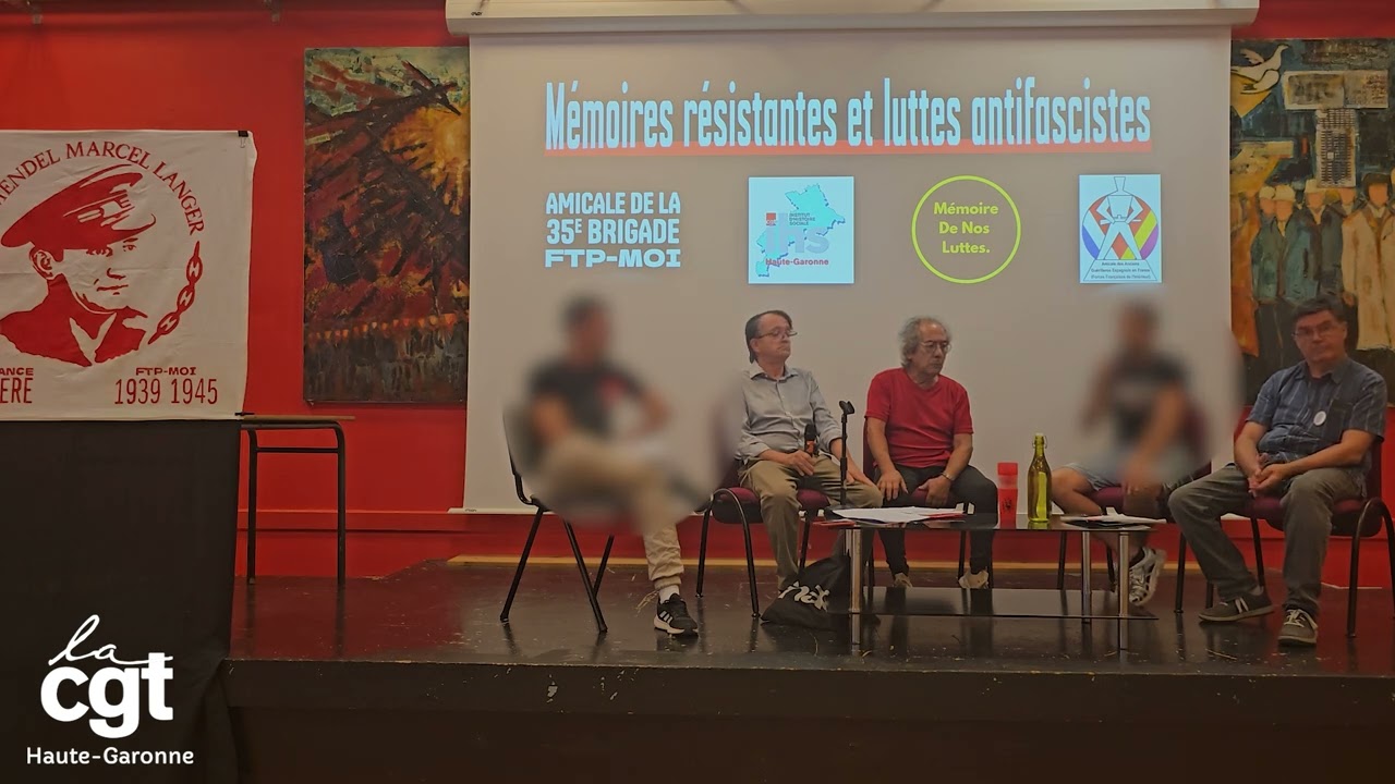 🗓️ Travail de mémoire : table ronde autour de la mémoire des résistances ouvrières.