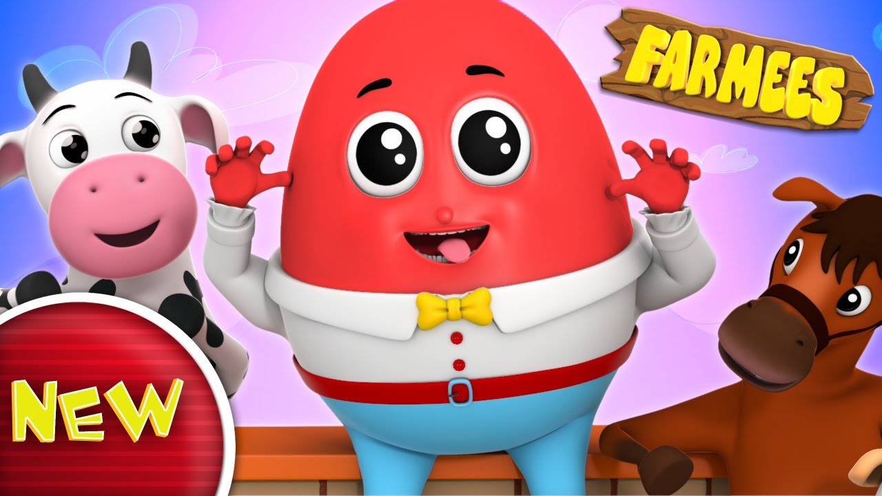 Humpty Dumpty Sat On A Wall | Nursery Rhymes | Baby Songs | Children Rhymes by Farmees