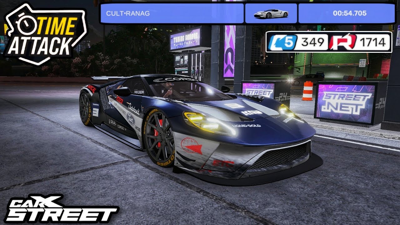 CarX Street - Class 5 Time Attacks Top 10 with Ford GT (FGT) | 4K 60fps