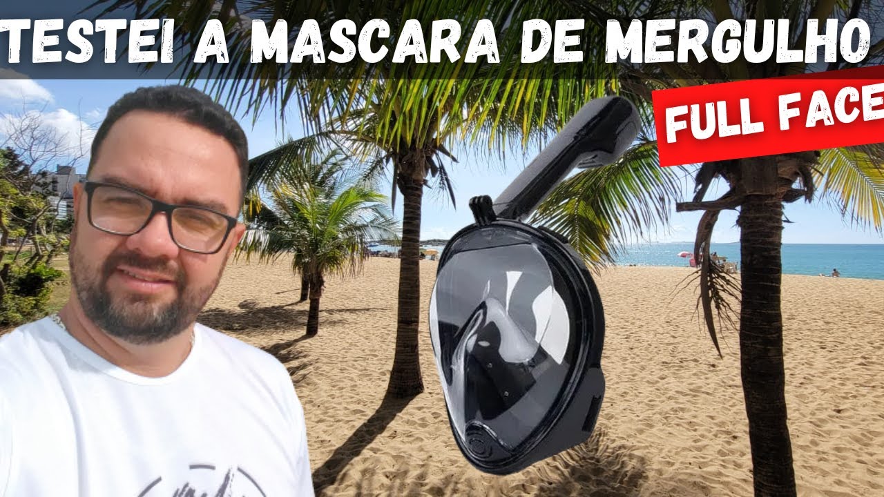 Máscara de Mergulho Full Face - Sensacional. Testada na Praia da Costa. Vila Velha - ES