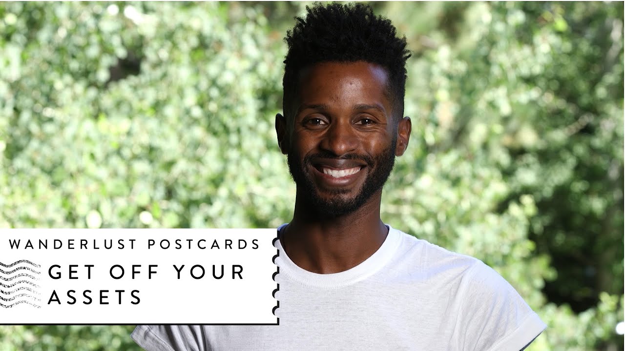 Get Off Your Assets - Wanderlust Postcard with Preston Smiles