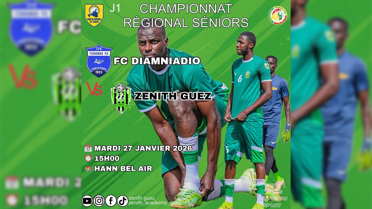 FC DIAMNIADIO VS ZENITH GUEZ [1ERE JOURNEE CHAMPIONNAT REGIONAL]