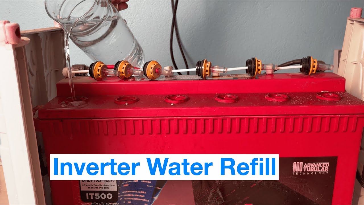 How To Refill Battery / Inverter Water At Home II Very Easy